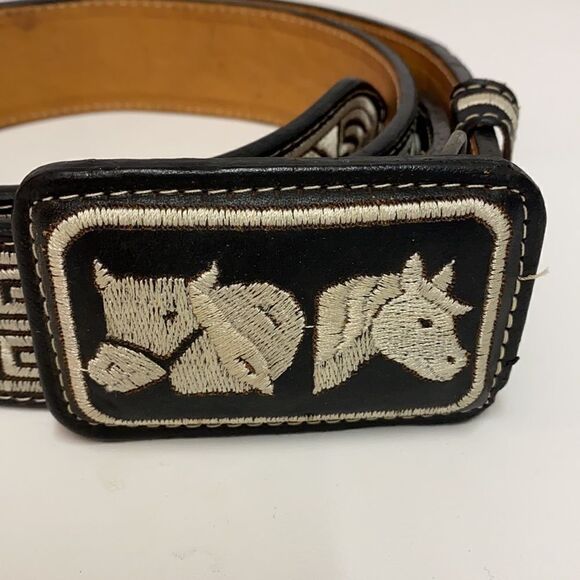 NWOT RARE YAC Leather Design Men Leather Belt: 38 - Picture 1 of 7